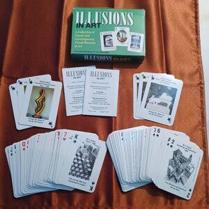 Illusions in Art Double Deck Playing Cards Set 1997 Belgium Two Complete Decks